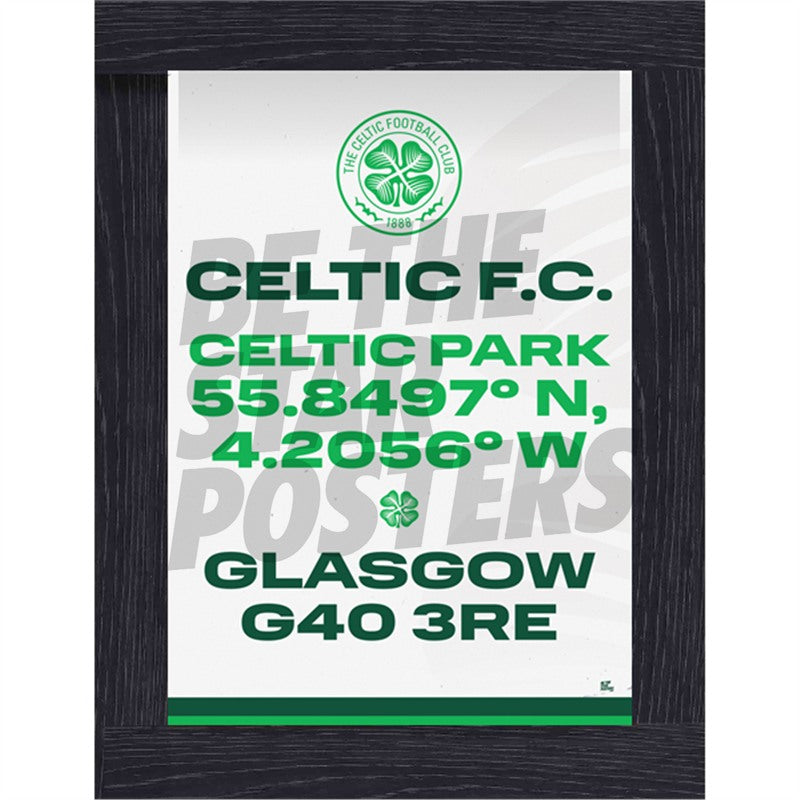 Celtic FC Coordinates Poster