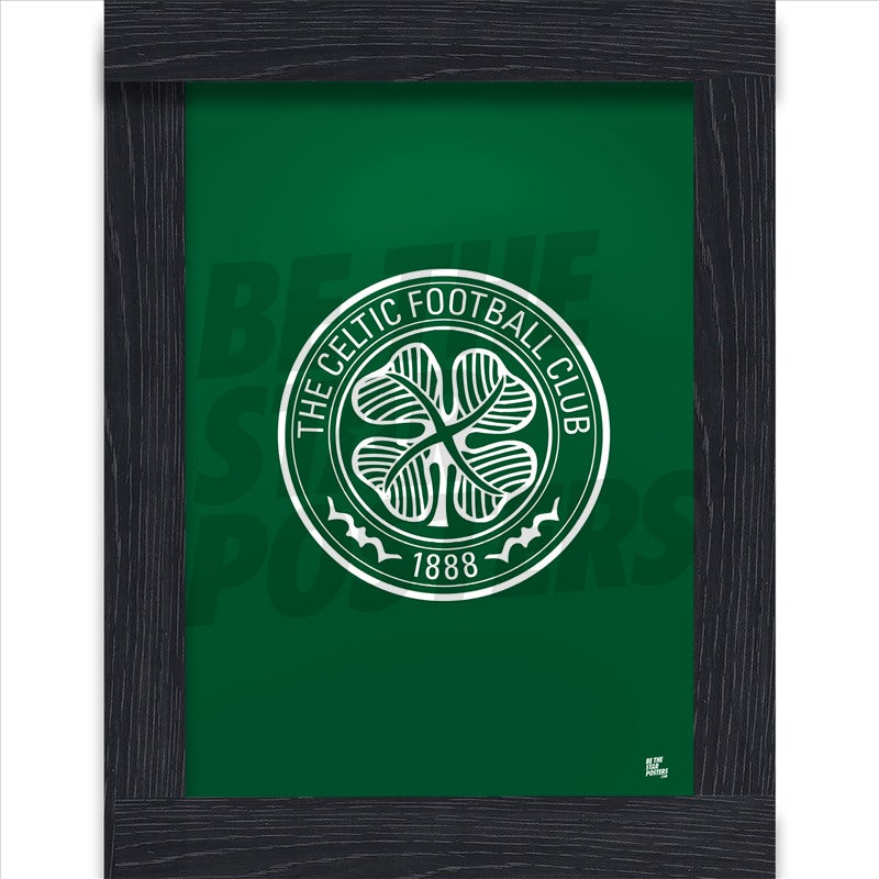 Celtic FC Crest Dark Green Poster