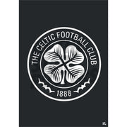 Celtic FC Crest Monotone Poster