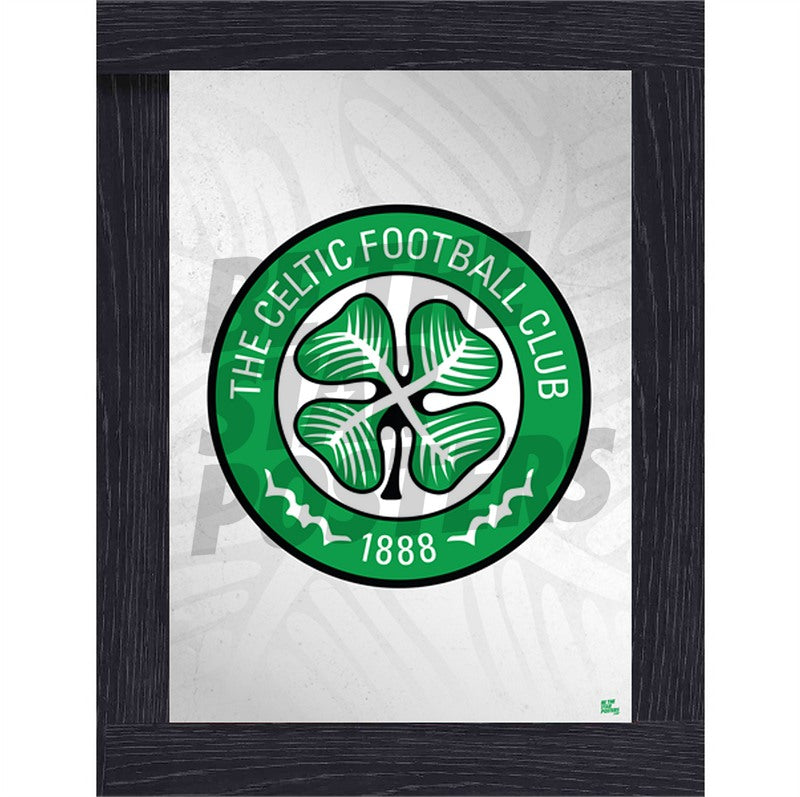 Celtic FC Crest Pattern Poster