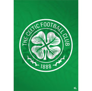 Celtic FC Crest Green Pattern Poster