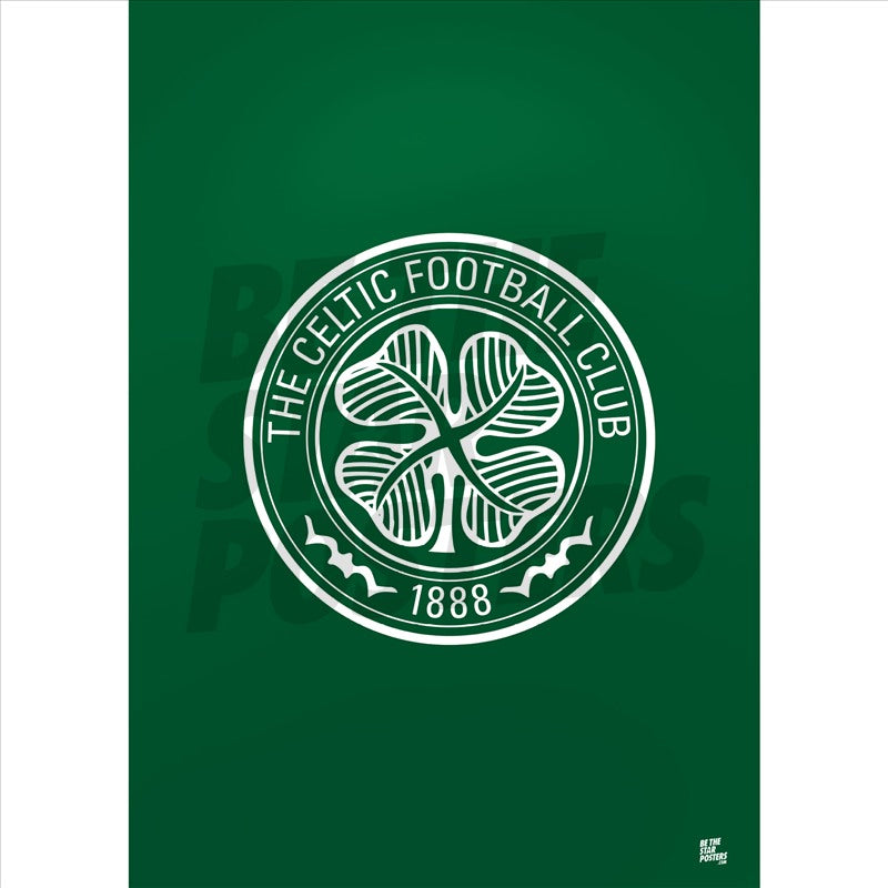 Celtic FC Crest Dark Green Poster