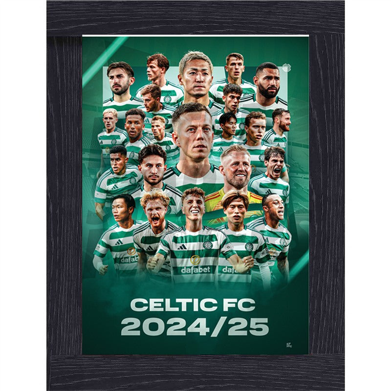 Celtic FC Squad 24/25 Team Montage Poster