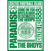 Celtic FC Word Poster