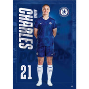Chelsea Women FC Niamh Charles 25/26 Headshot Poster