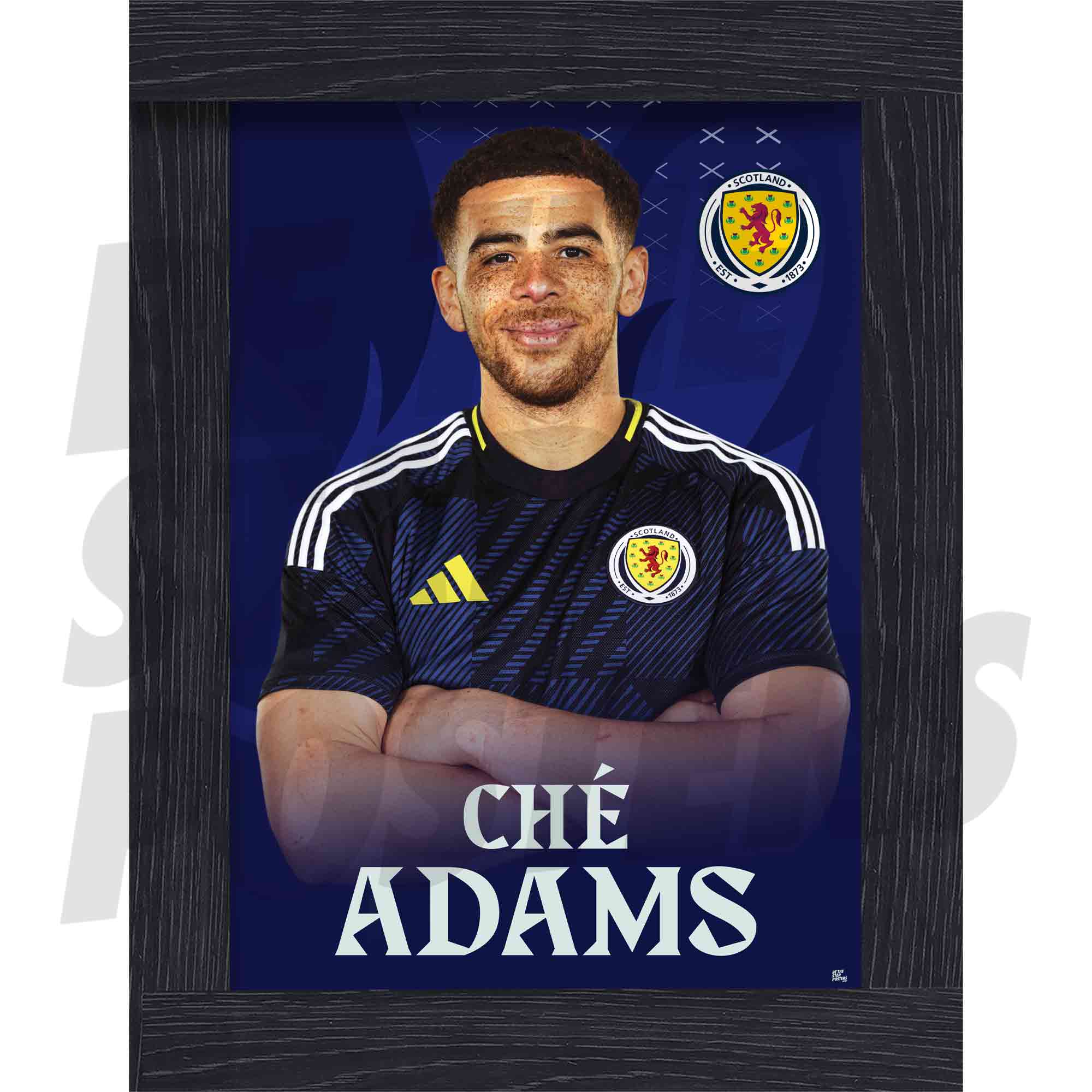 Scotland Che Adams 25/26 Home Headshot Poster