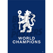 Chelsea FC Lion Crest World Champions Poster