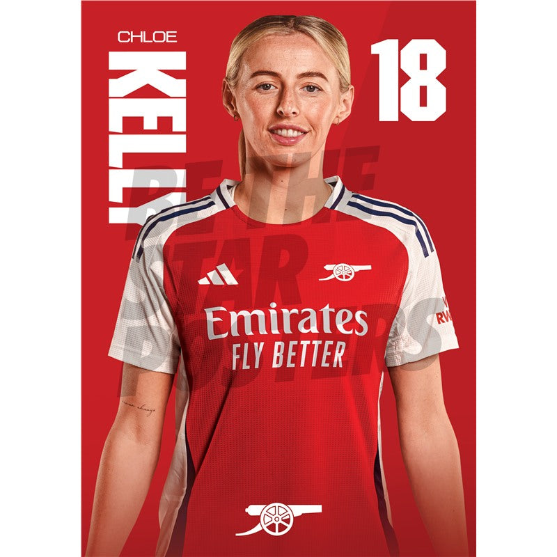 Arsenal FC Kelly 24/25 Headshot Poster