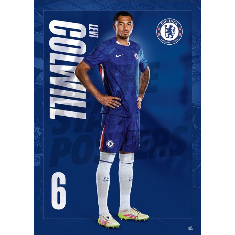 Chelsea FC Colwill 25/26 Headshot Poster