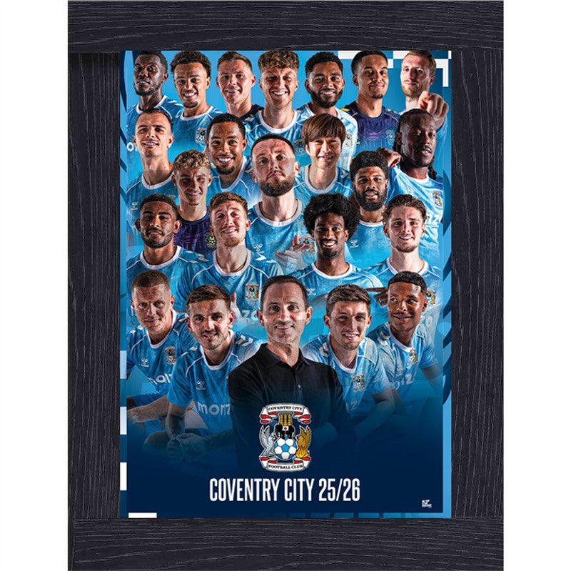 Coventry City FC 2025/26 Squad Montage Poster