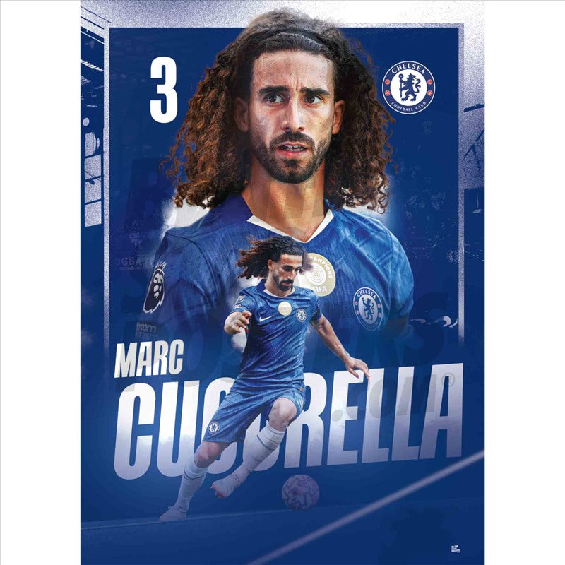 Chelsea FC Marc Cucurella 25/26 Action Poster