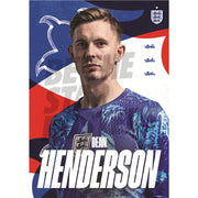Dean Henderson England 26/27 Home Headshot Poster