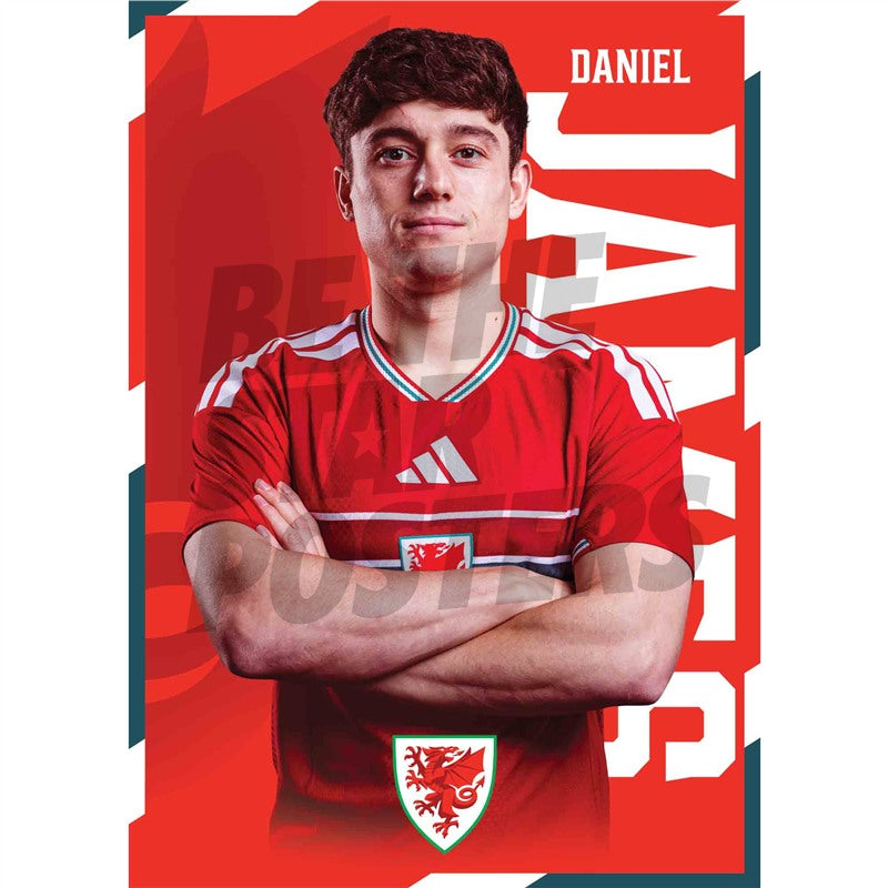 Wales Daniel James 2026 Headshot Poster