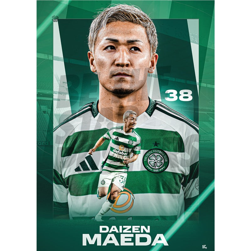 Celtic FC Maeda 24/25 Action Poster