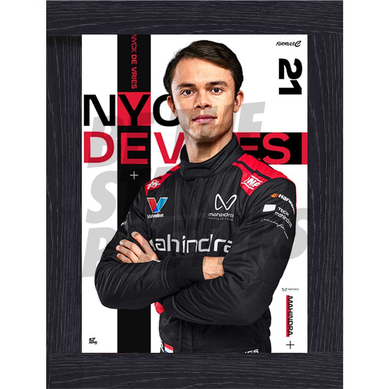 Nyck de Vries Formula E Mahindra Racing Season 12 Poster