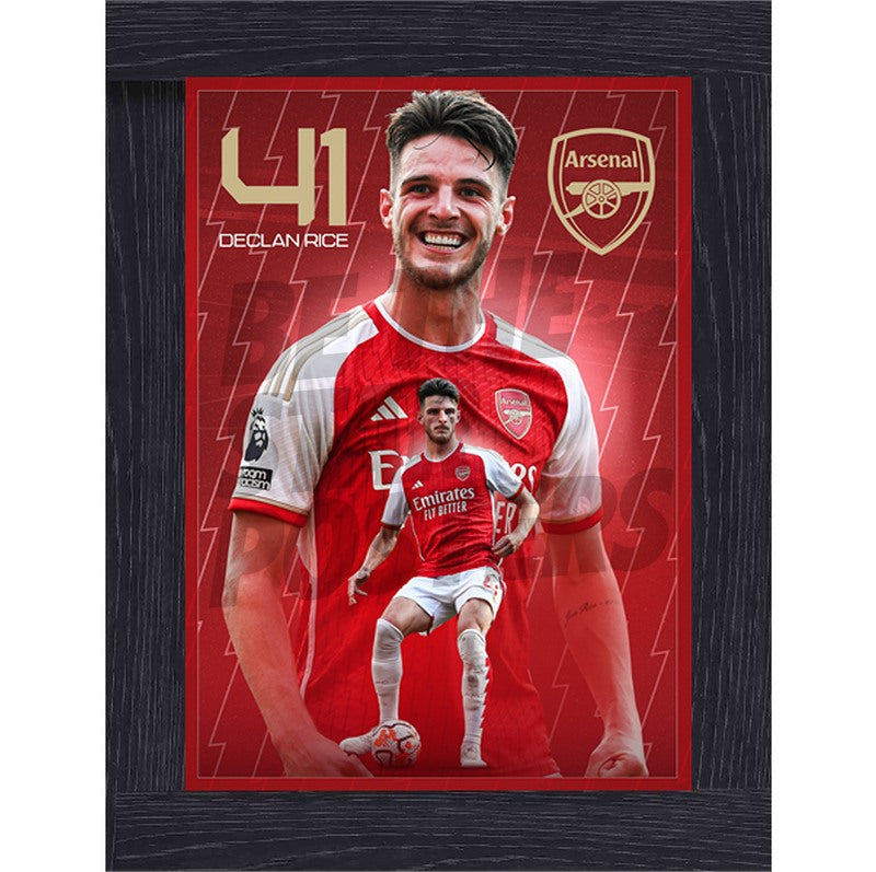 Arsenal FC Rice 23/24 Action Poster