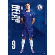 Chelsea FC Delap 25/26 Headshot Poster