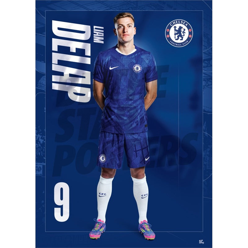 Chelsea FC Delap 25/26 Headshot Poster