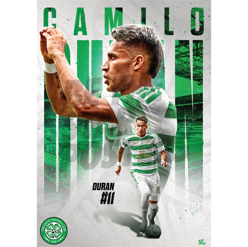 Celtic FC Camilo Durán 26/27 Action Poster