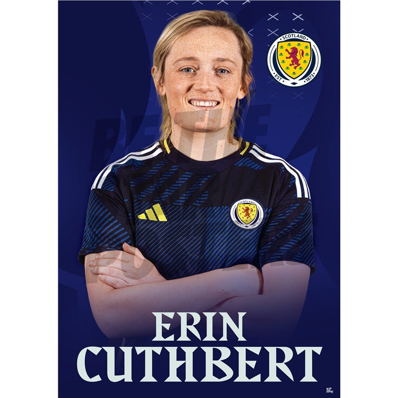 Scotland Erin Cuthbert 24/25 Home Headshot Poster