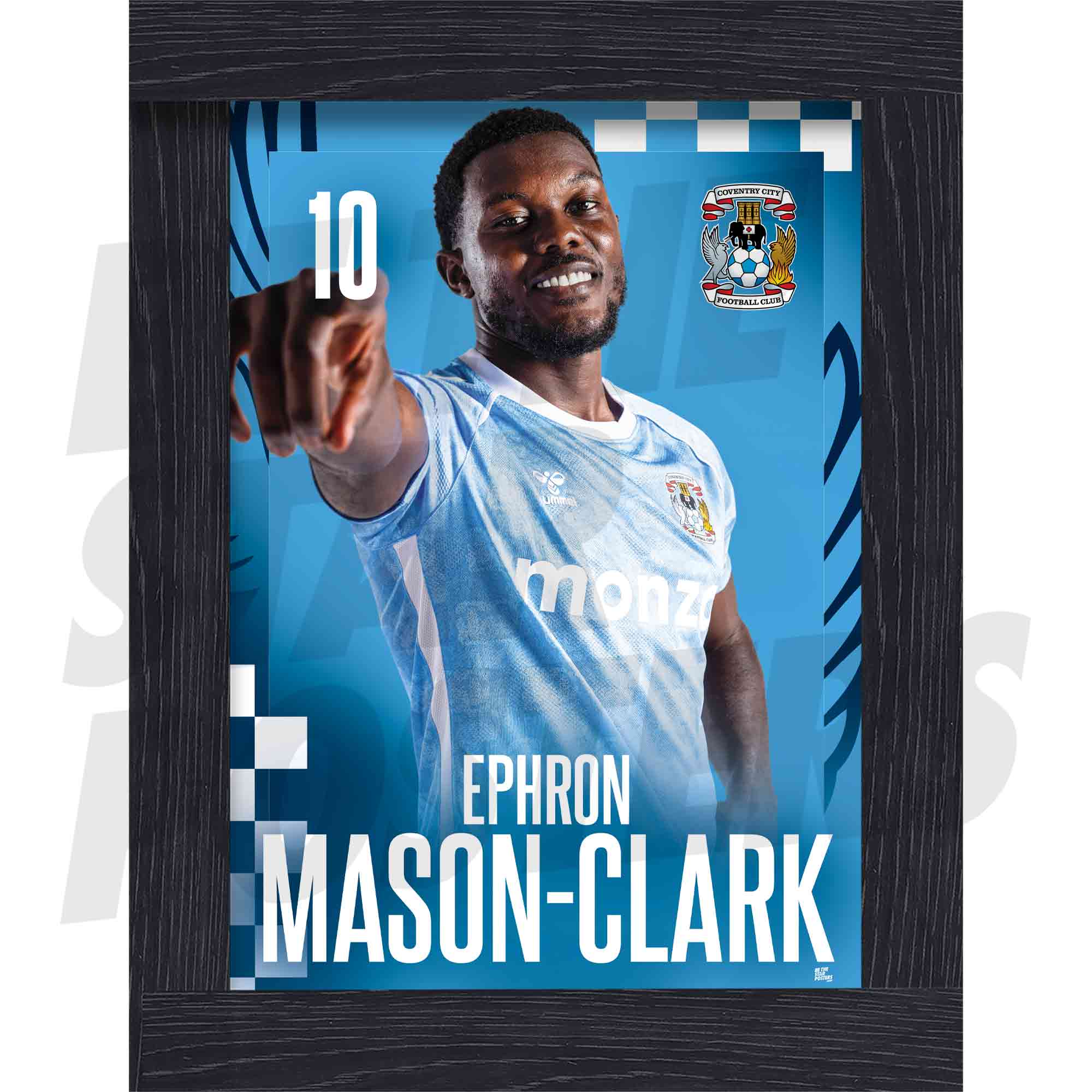 Coventry City FC Ephron Mason-Clark 25/26 Headshot Poster