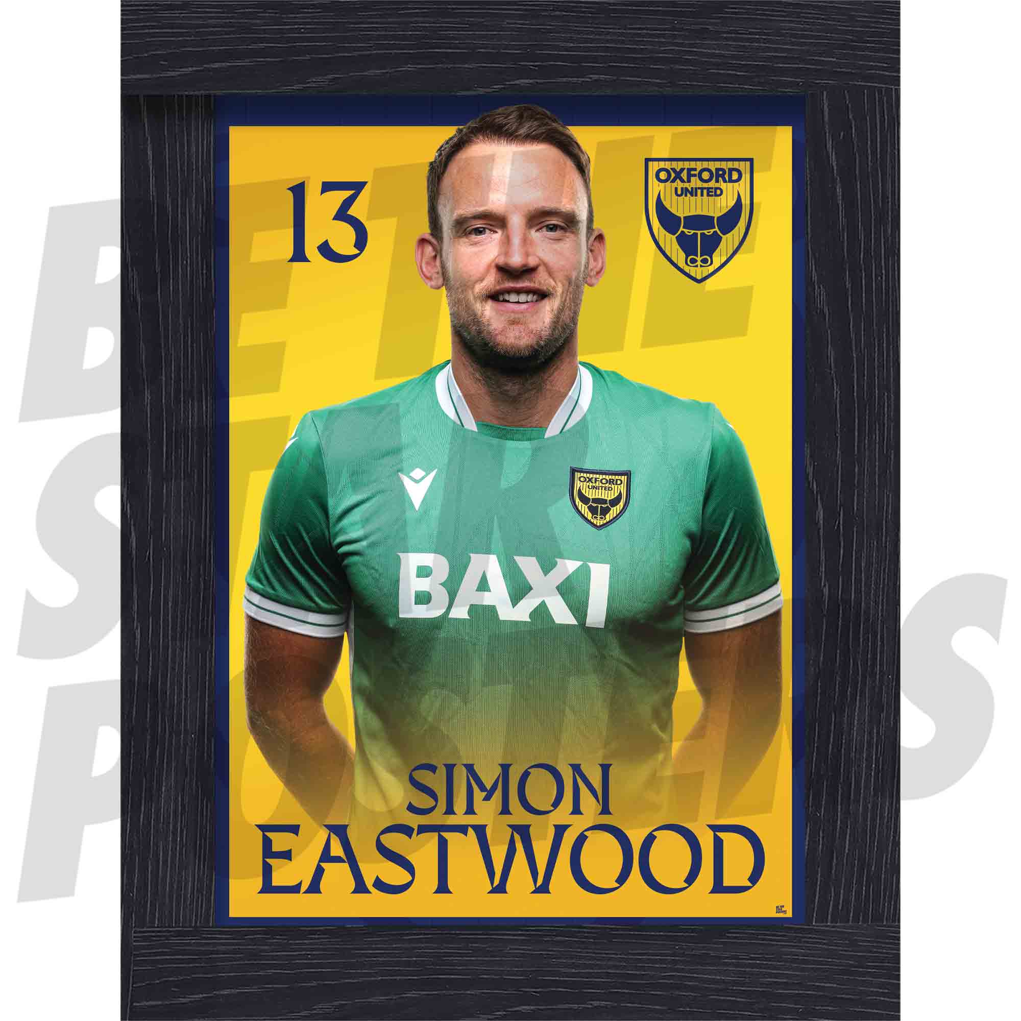 Oxford United FC Simon Eastwood 25/26 Headshot Poster