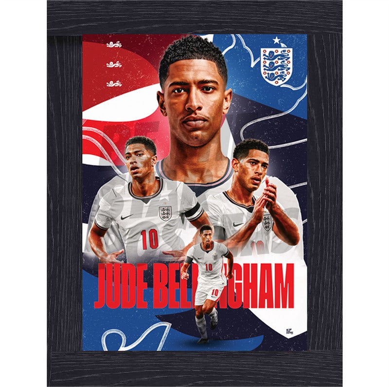 Jude Bellingham England 26/27 Home Action Poster