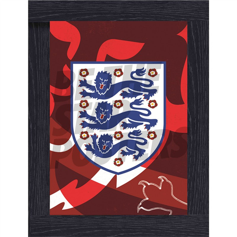 England Lionesses Crest Poster