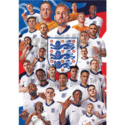 England Squad 24/25 Player Montage Poster