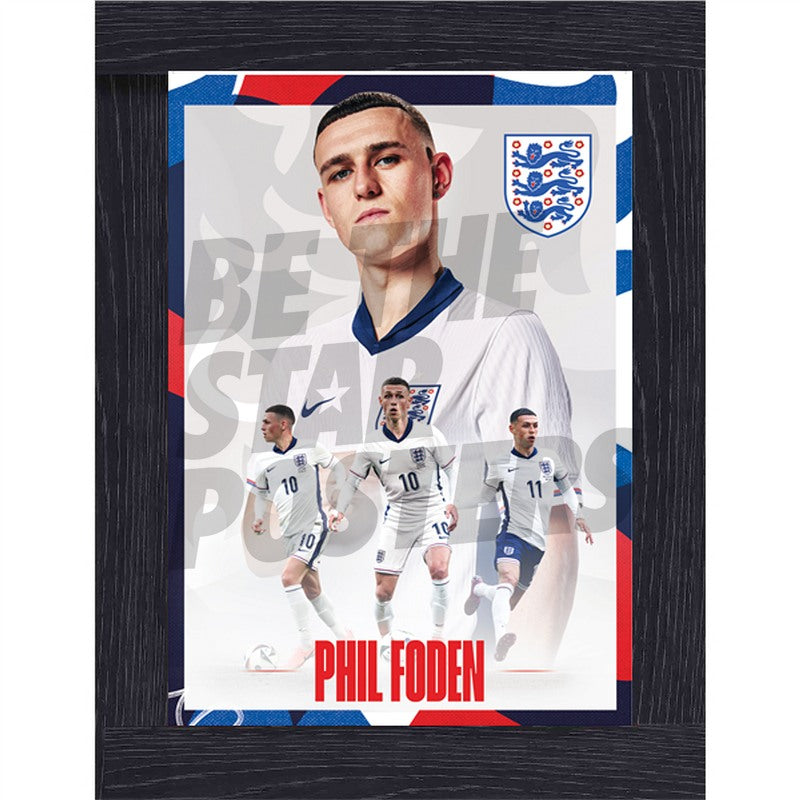 England Foden 24/25 Action Poster