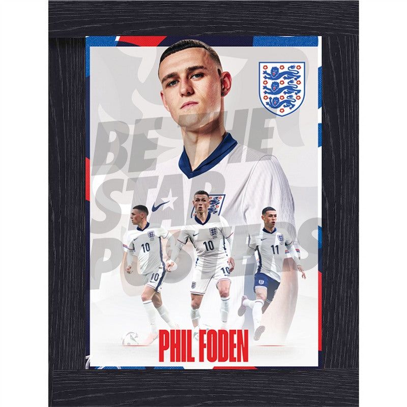 England Foden 24/25 Action Poster