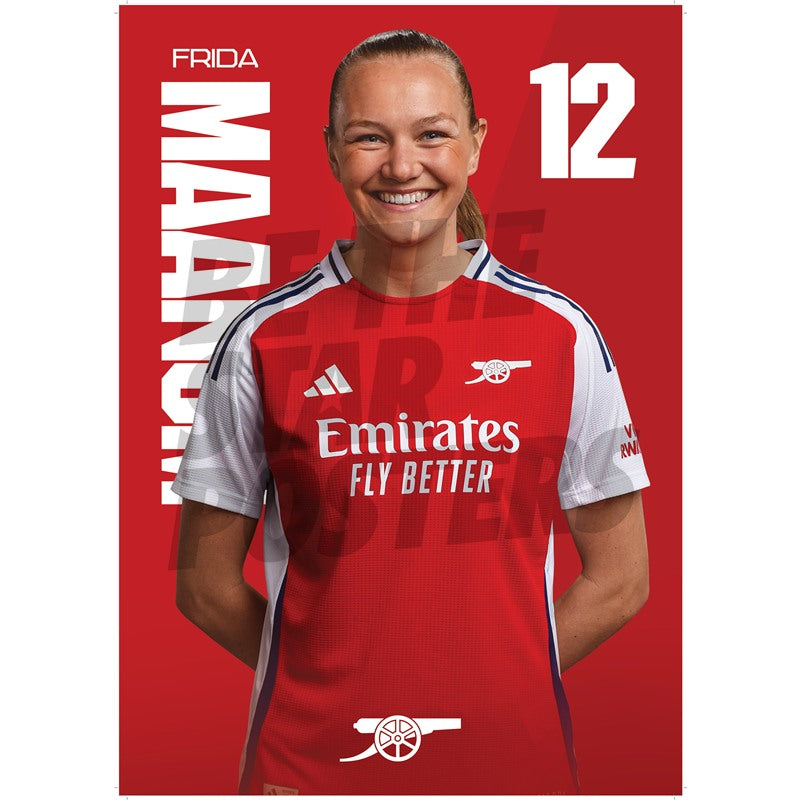 Arsenal FC Maanum 24/25 Headshot Poster