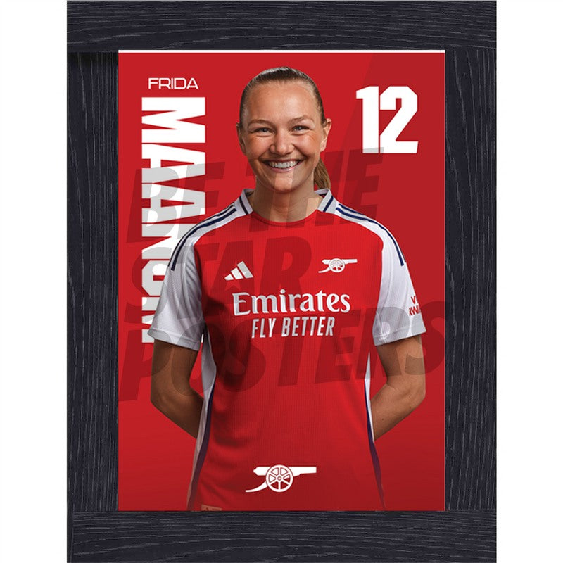 Arsenal FC Maanum 24/25 Headshot Poster