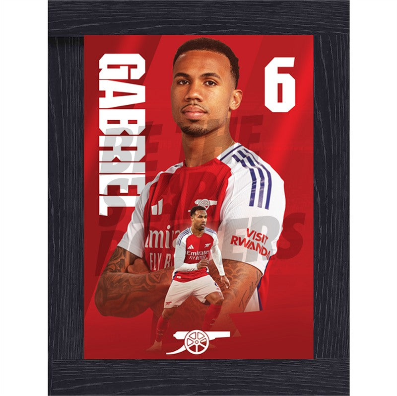 Arsenal FC Gabriel 24/25 Action Poster