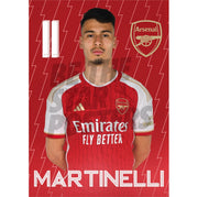 Arsenal FC Martinelli 23/24 Headshot Poster