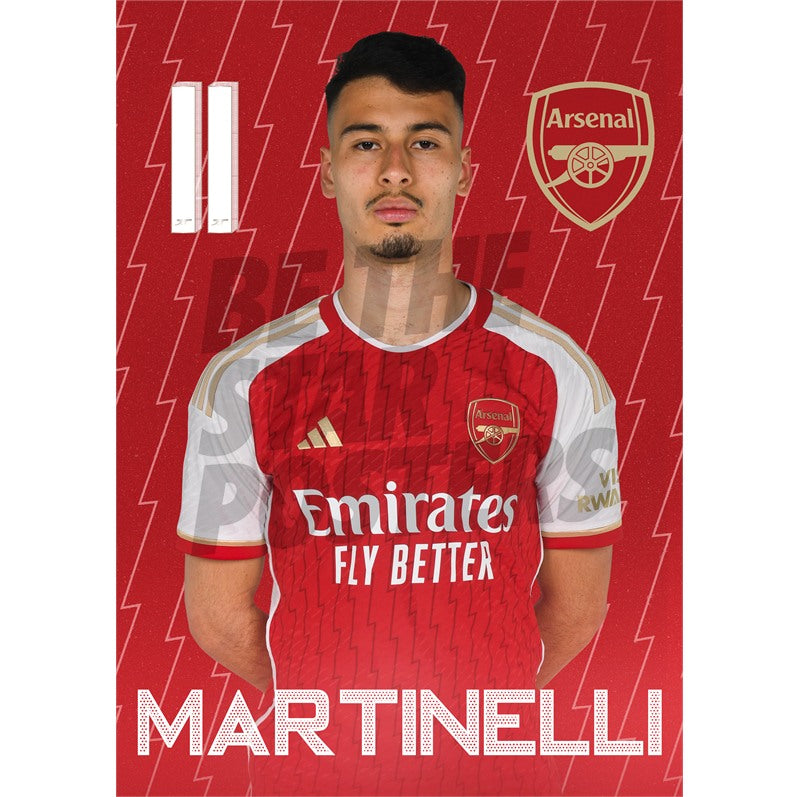 Arsenal FC Martinelli 23/24 Headshot Poster