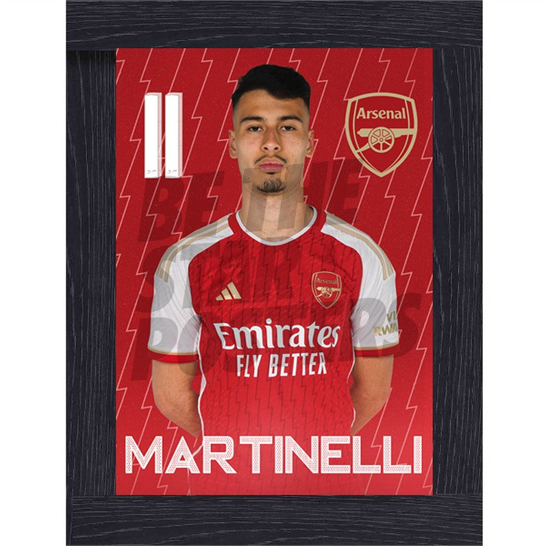 Arsenal FC Martinelli 23/24 Headshot Poster