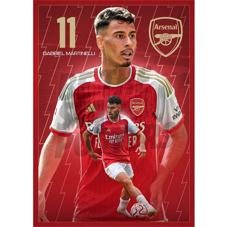 Arsenal FC Martinelli 23/24 Action Poster