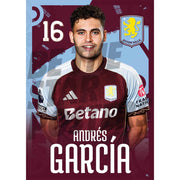 Aston Villa FC Andres Garcia 25/26 Headshot Poster