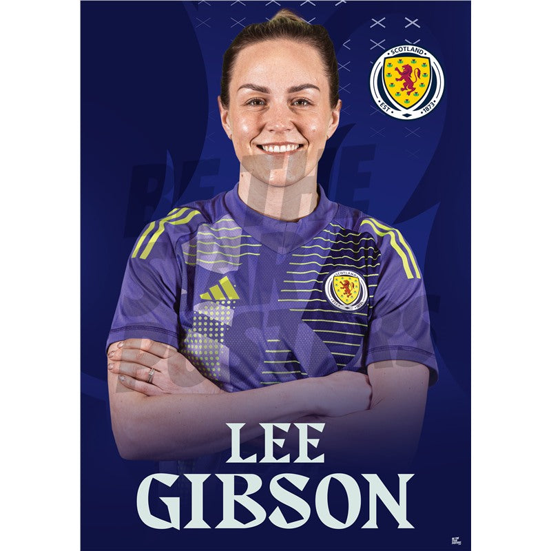 Scotland Lee Gibson 24/25 Home Headshot Poster