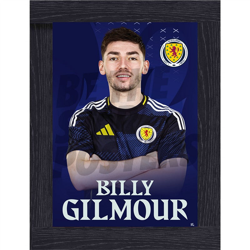 Scotland Billy Gilmour 24/25 Home Headshot Poster