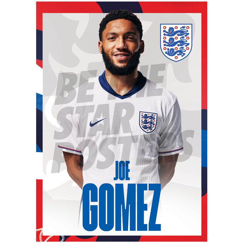 England Gomez 24/25 Home Headshot Poster