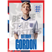 England Gordon 24/25 Home Headshot Poster