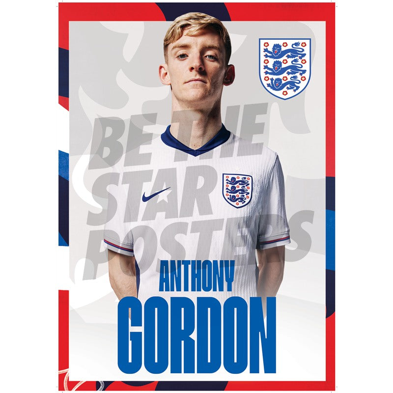 England Gordon 24/25 Home Headshot Poster