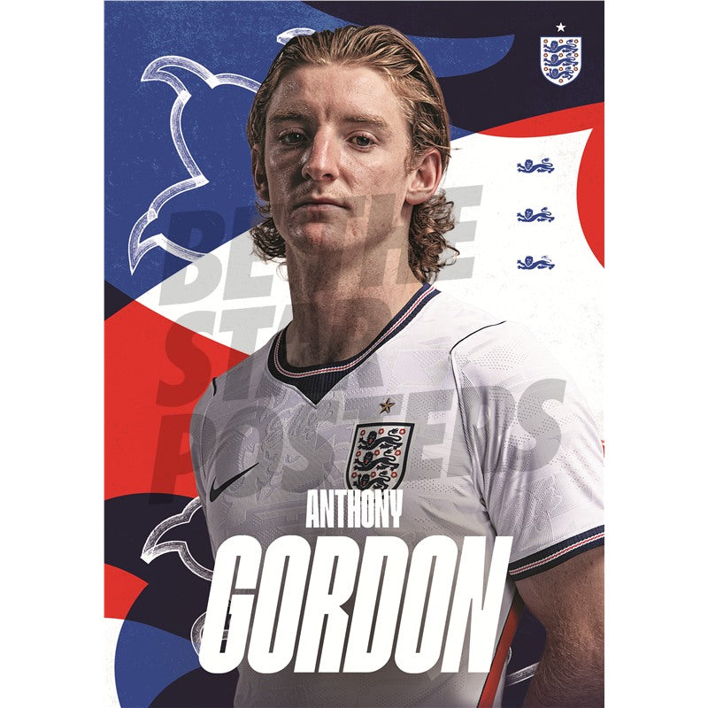 Anthony Gordon England 26/27 Home Headshot Poster