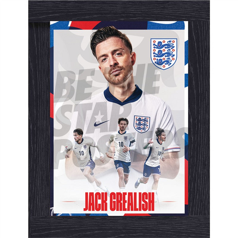 England Grealish 24/25 Action Poster
