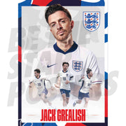 England Grealish 24/25 Action Poster