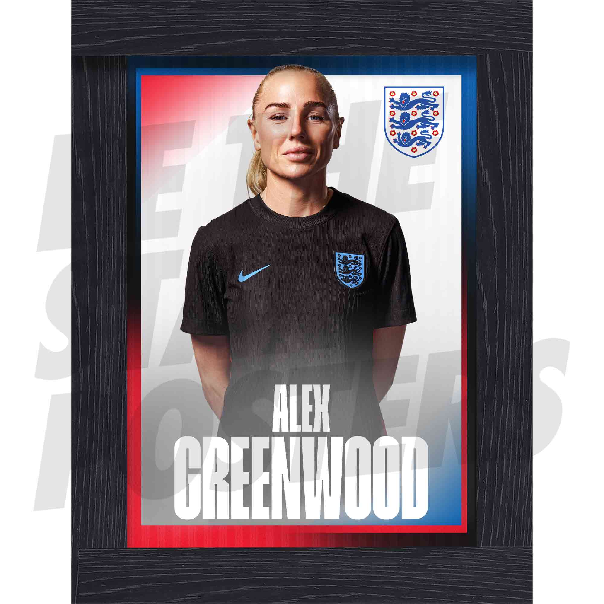 Lionesses Greenwood 25/26 Away Headshot Poster