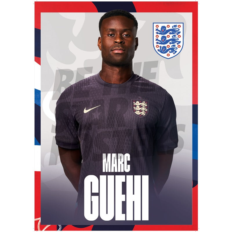 England Guehi 24/25 Away Headshot Poster