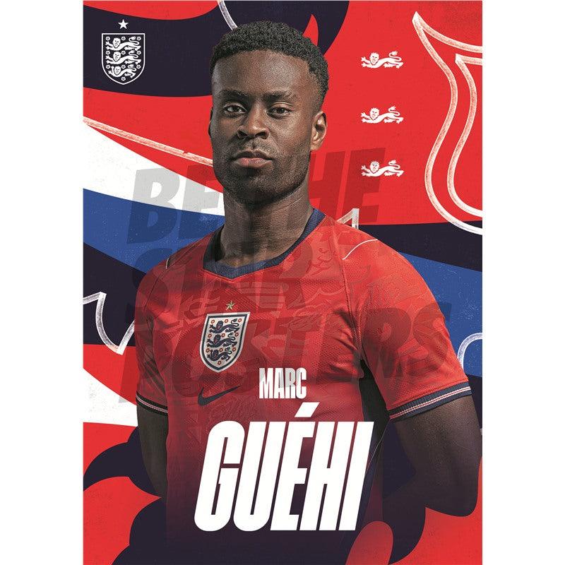 Marc Guehi England 26/27 Away Headshot Poster